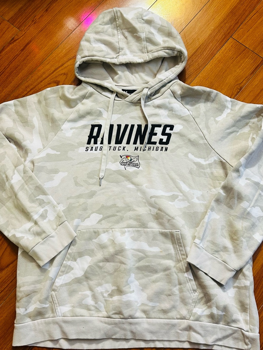 Under Armour Men's Crewneck Hoodie - Light Camo White/Gray